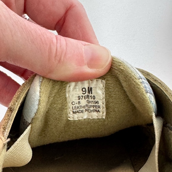 Sperry Top Side with Blue plaid Tan Boat Shoes and Non-Slip Sole - Picture 7 of 7